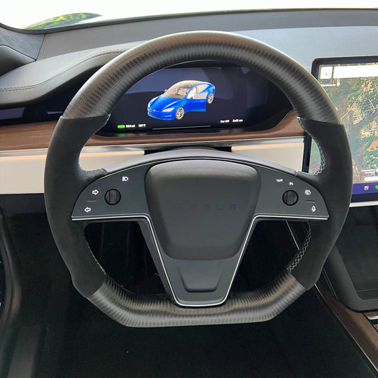 Tesla Model 3 & Model Y Custom Round Steering Wheel